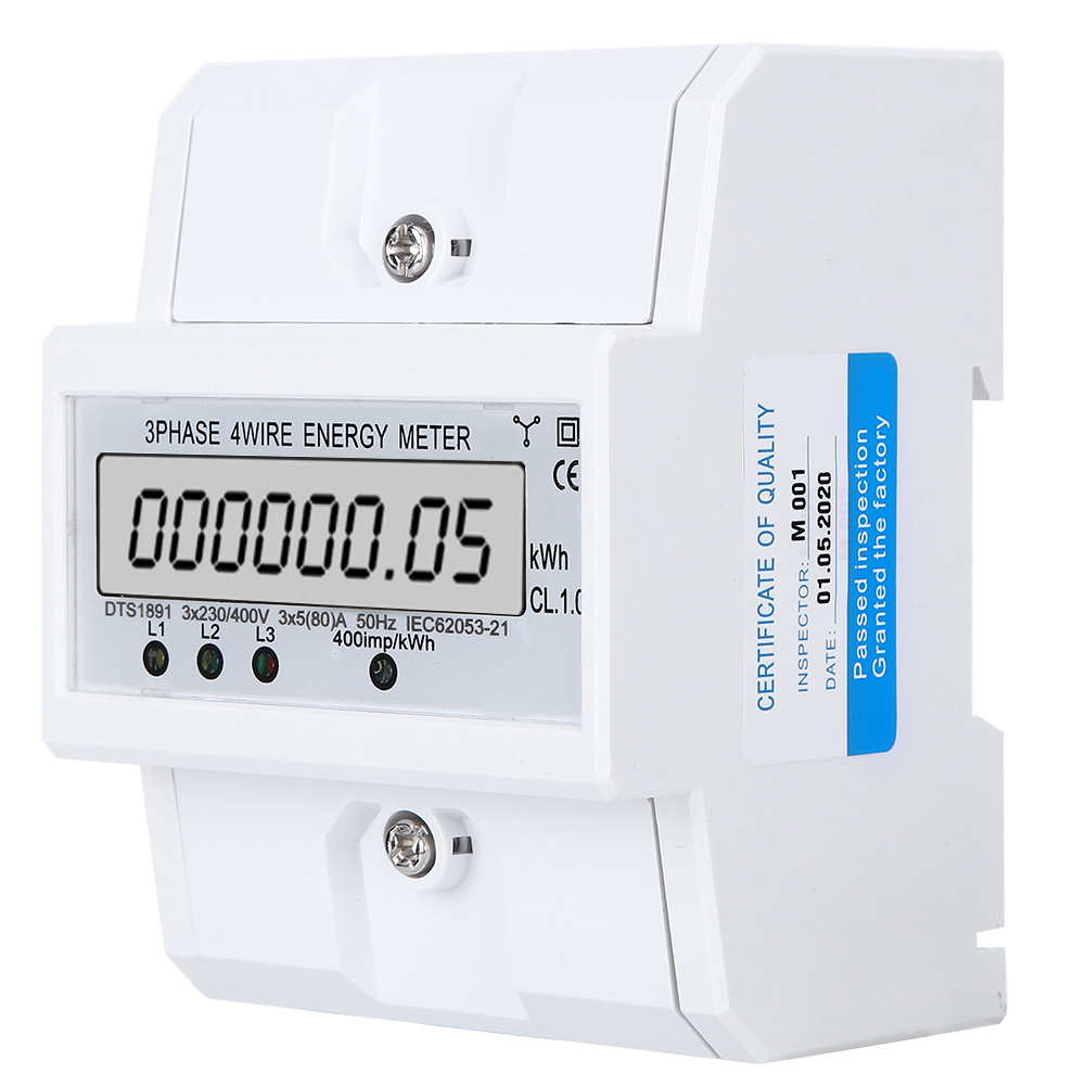 Dts1891 4-draht-drehstrom-digital-lcd-energiezähler Für Smart Home