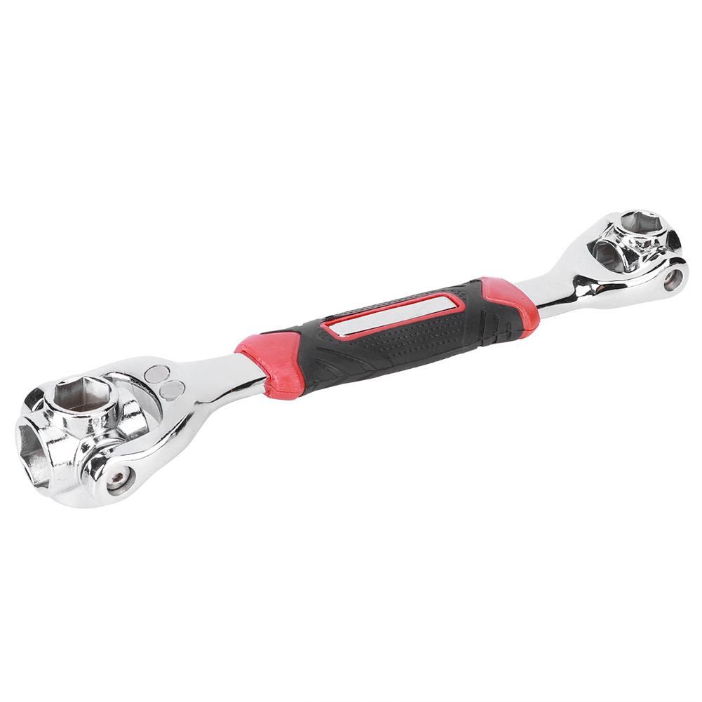 8-in-1-drehsteckschlüssel Aus Kohlenstoffstahl Mit Magnetischen Bits 12–19 Mm