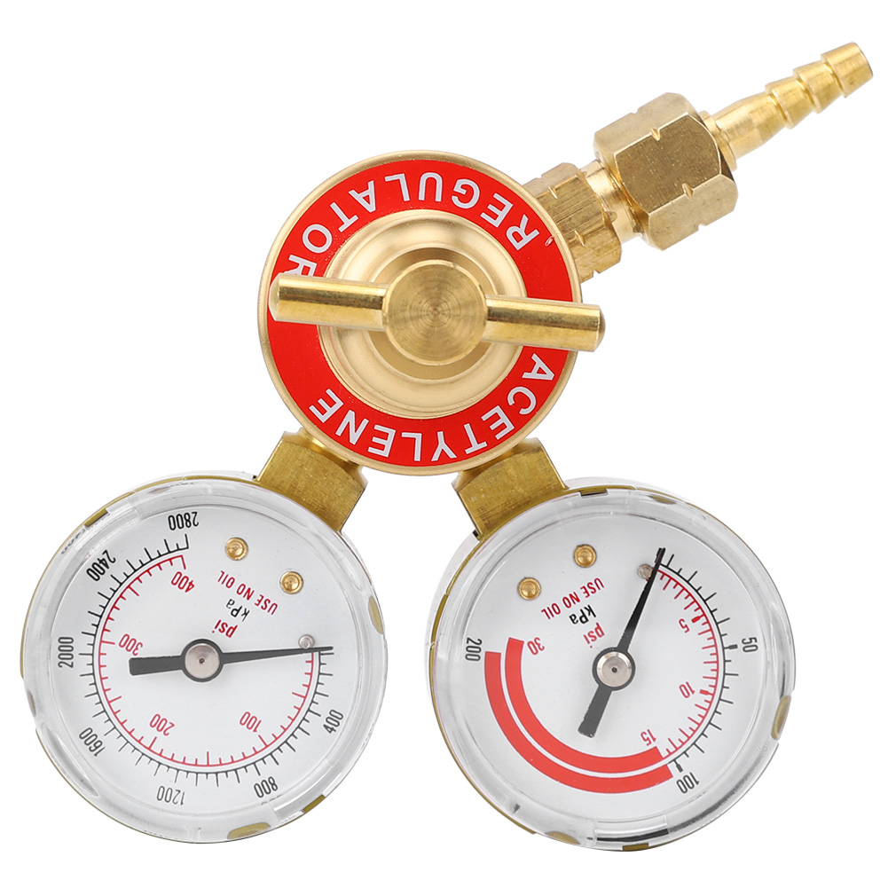 Cga200 Acetylen-druckregler Mit Manometer, Innengewinde Für Industrielle Und Gewerbliche Anwendungen.