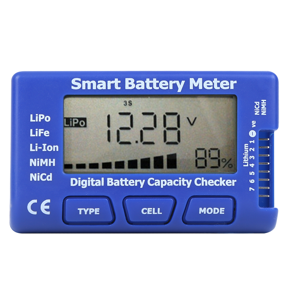 Intelligenter Digitaler 5-in-1-batterietester Mit Lcd-display Und Kapazitätskontrolle