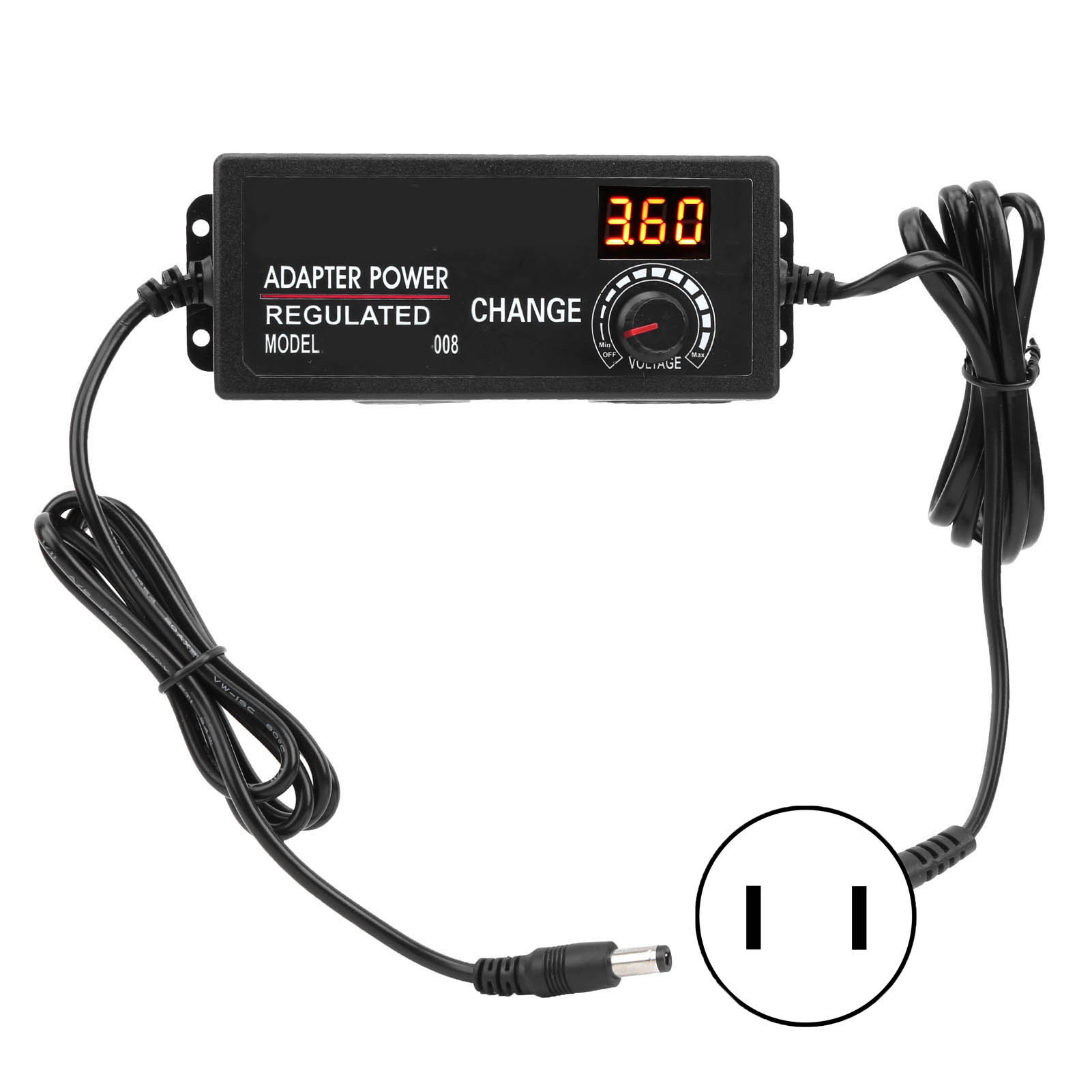 Geregeltes 3-24v 3a 72w Gleichstromnetzteil Mit Us-stecker, Wechselstromeingang 110-240v