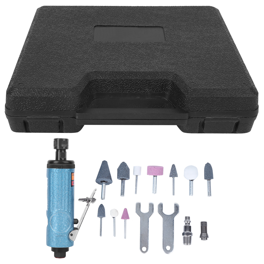 At-7033kb Druckluft-geradschleifer – Polier-, Trenn- Und Schleifset Blau