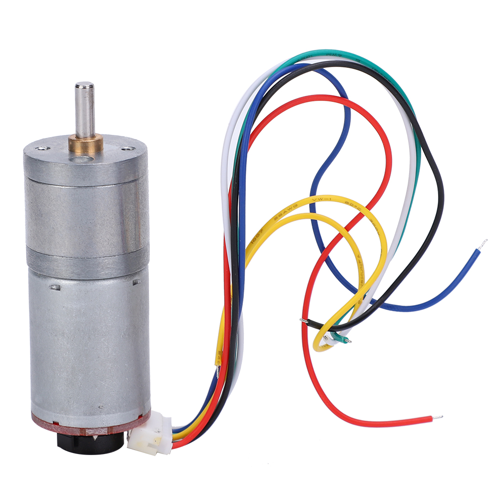 Gleichstrom-getriebemotor Mit Drehzahlgeber, Getriebegehäuse Aus Kupfer Und Edelstahl Ga25-370dc12v 100rpm