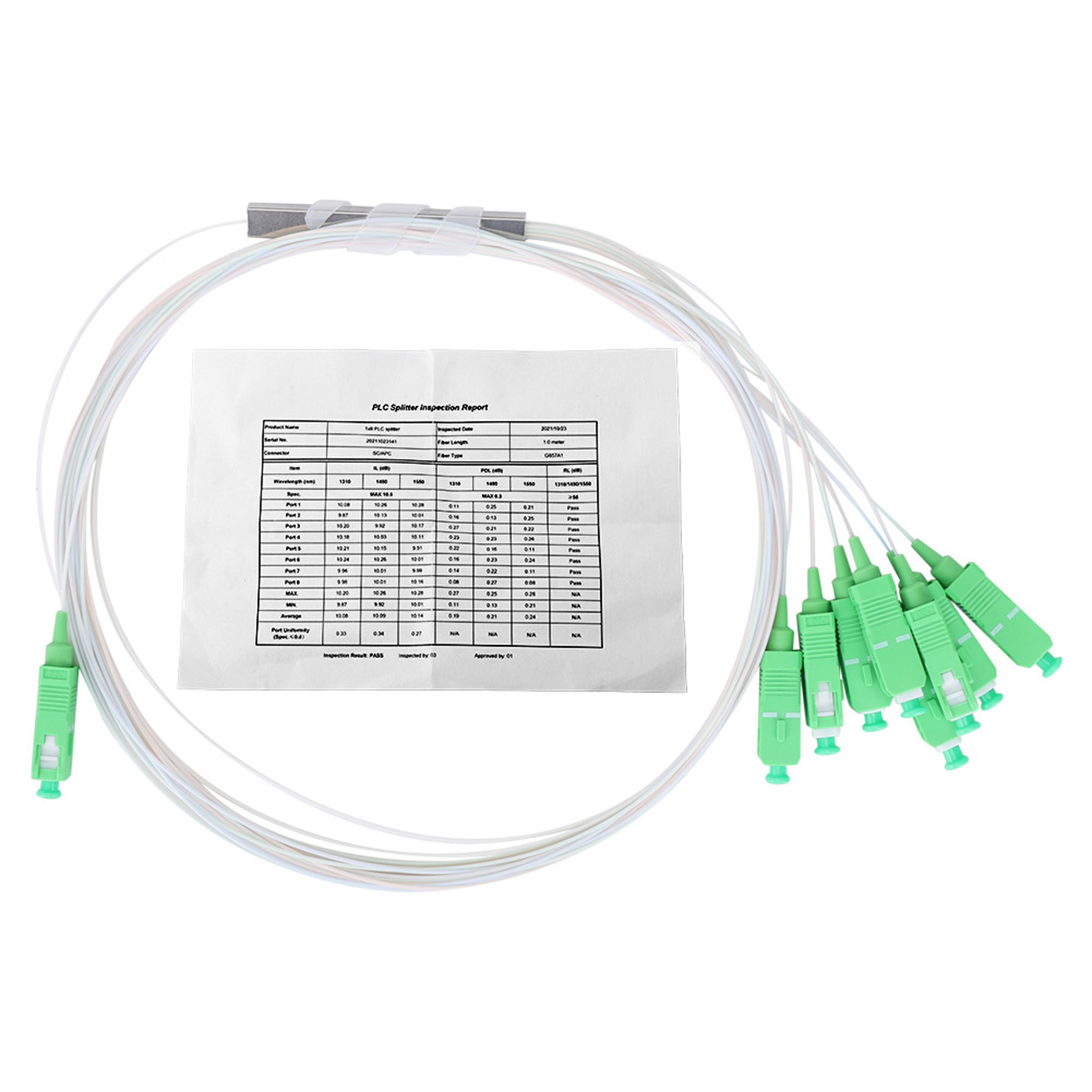 X Plc-lichtwellenleiter-splitter Mit 8 Ausgängen, Typ Pipee, Geringe Einfügedämpfung Für Netzwerkkabel (zubehör)