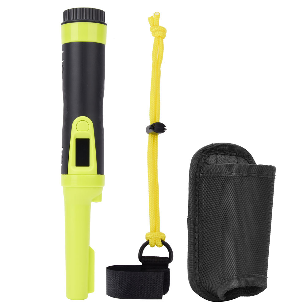 Hs-10 Wasserdichter Ip68-metalldetektor Mit Lcd-bildschirm Und Orange/grünem Ortungsgriff