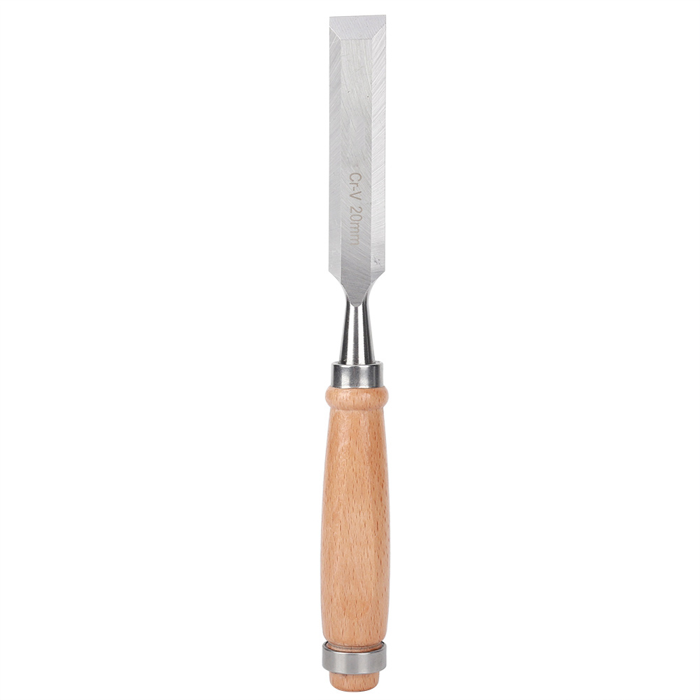 20-mm-holzmeißel Aus Chrom-vanadium-legierungsstahl, Ergonomischer Griff Für Die Holzbearbeitung