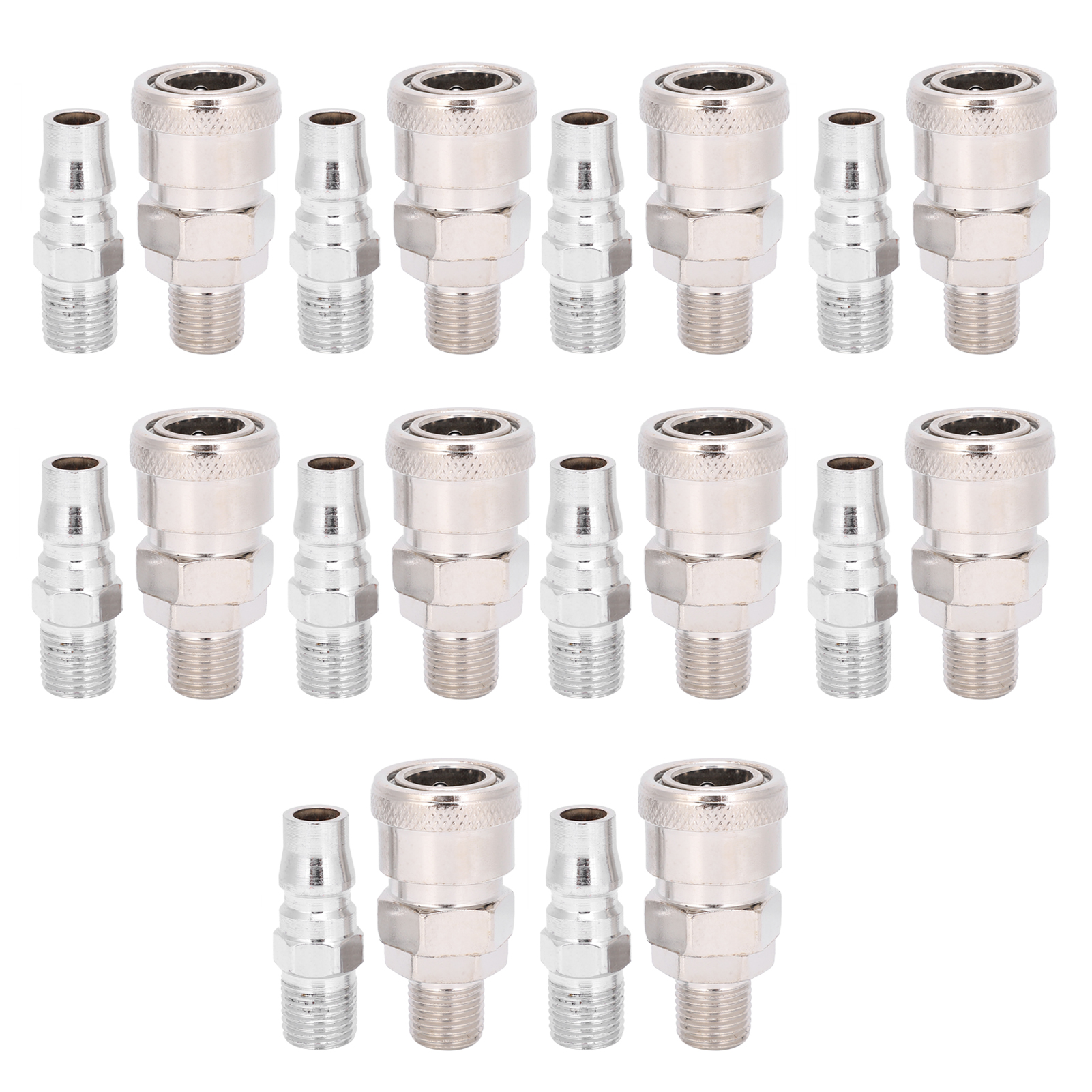 10 Stück Selbstverriegelnde Typ-c-stecker/buchsen-schnellkupplungen Für Pu-schläuche – Luftkompressor