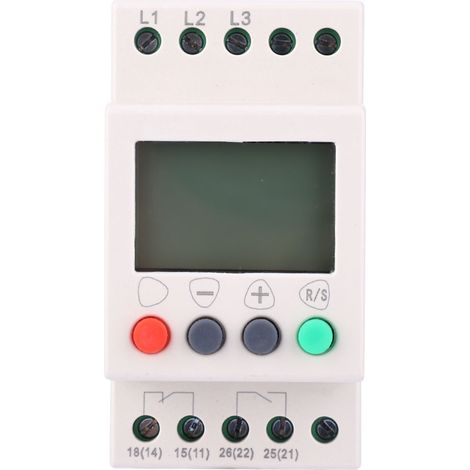 Dreiphasen-spannungsschutzgerät Jl-400 Mit Lcd-anzeige, Ablaufüberwachungsrelais Und Über-/unterspannungsschutz