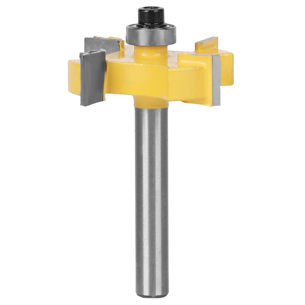 4-schneidiger Hartmetall-holznutfräser, Professionelles Fräszubehör, 6 X 3/8