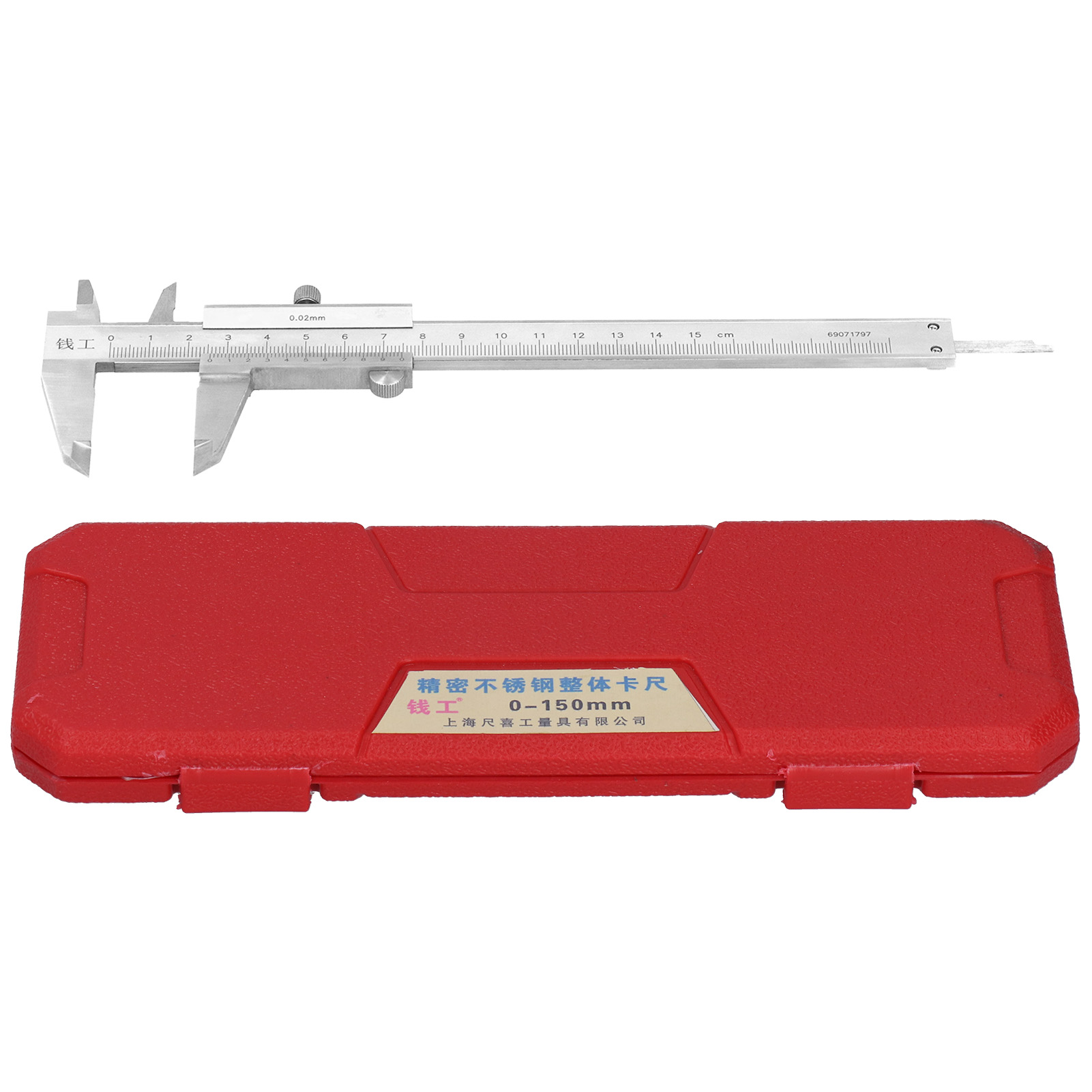Edelstahl-messschieber, Industrielle Präzision 0,02 Mm, Messbereich 0–150 Mm, 4-fach Einsetzbar