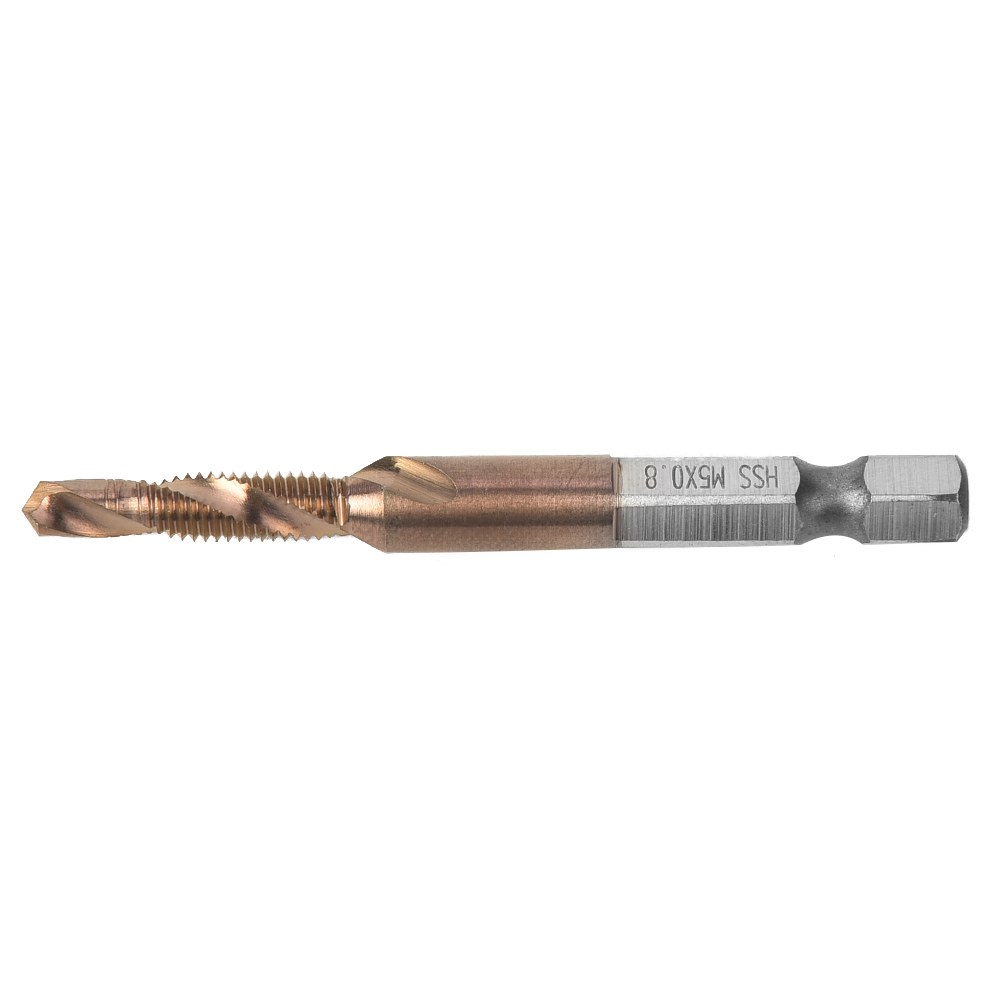 Hss 6,35 Mm Gewindebohrer Mit Sechskantschaft Zur Internen Spanabfuhr (m5-gewinde)