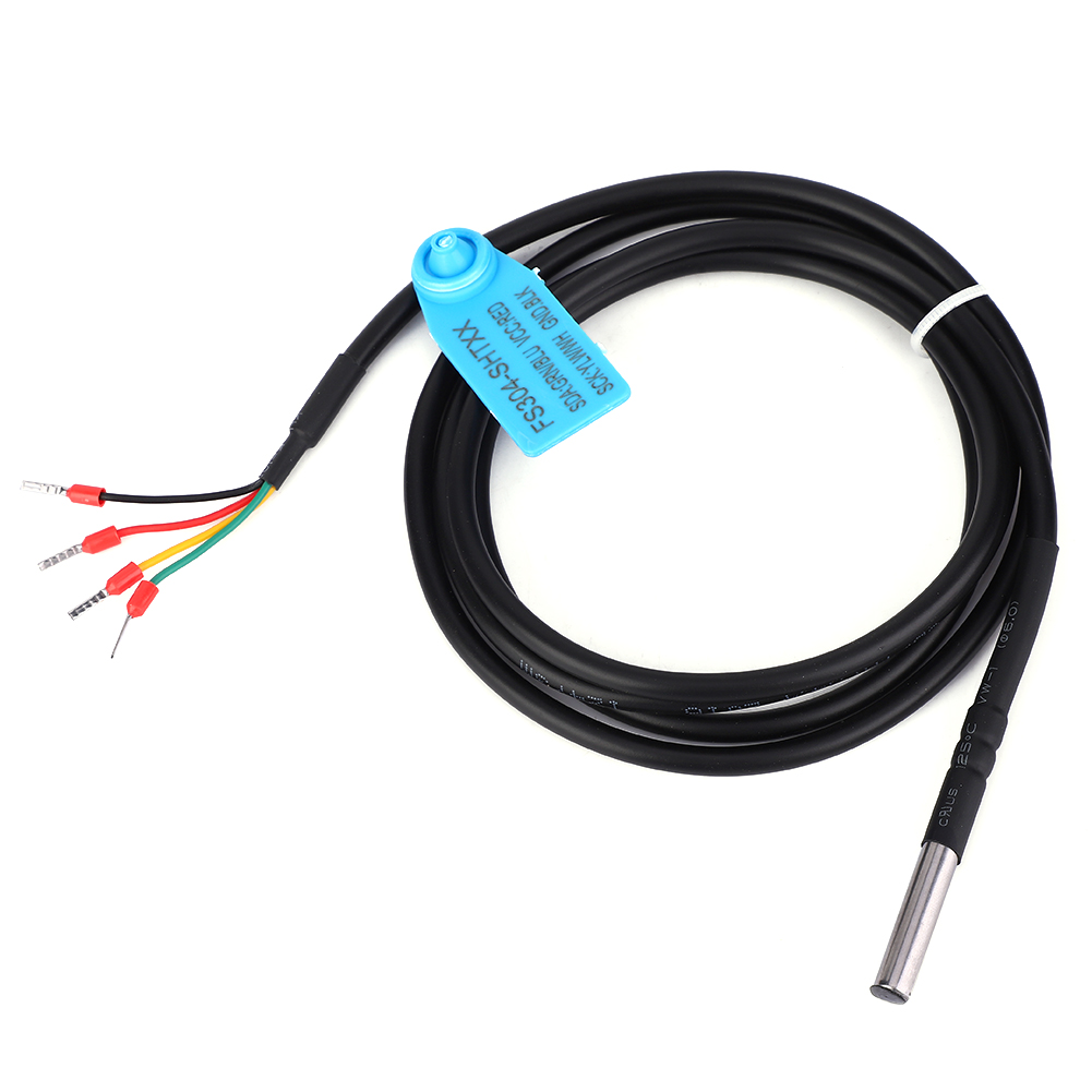Digitaler Bodentemperatur- Und Feuchtigkeitssensor Mit Wasserdichter Kabelsonde Und I2c-ausgang (sht21)