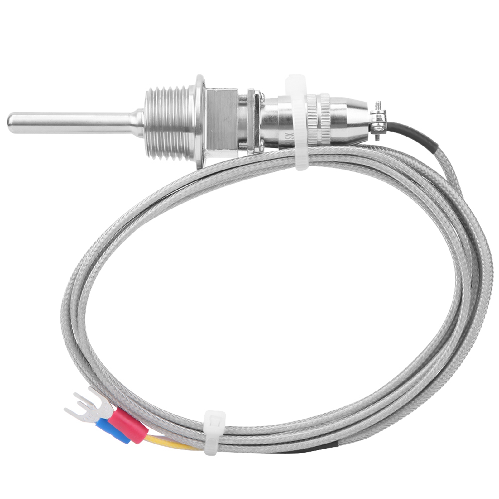 Temperaturfühler Typ K (rtd), Thermoelementsonde Aus Edelstahl, Abnehmbarer 1/2-zoll-npt-anschluss, 3-poliger Stecker Mit 2 M Kabel