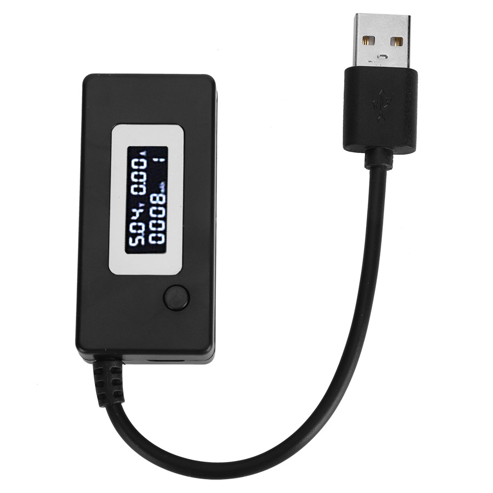 Usb-lcd-batterietester, 4–30 V Voltmeter/amperemeter, Laderegler, Schwarz