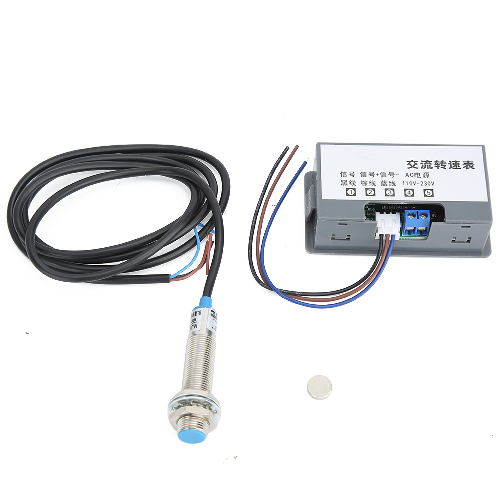 4-stelliger Digitaler Tachometer Mit Röhrenanzeige, Hochpräziser Drehzahlmesser, 220 V Wechselstrom