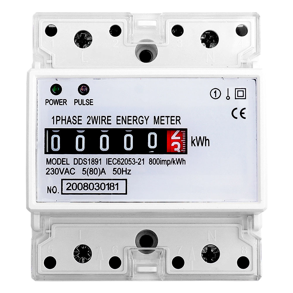Dds1891 Hochpräziser Einphasen-energiezähler 4p Lcd 230v 50hz Für Din-schiene