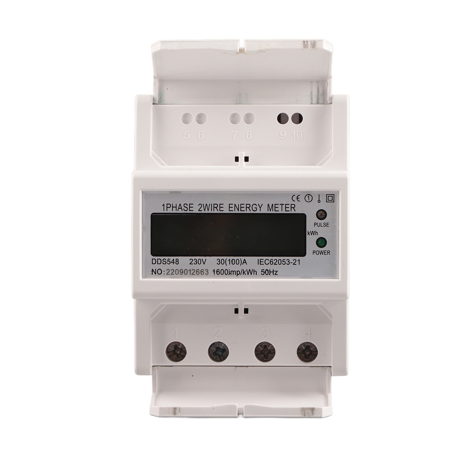 Einphasiger 230-v-wechselstromzähler Mit Lcd-anzeige Dds548 – Energieverbrauchsmessung