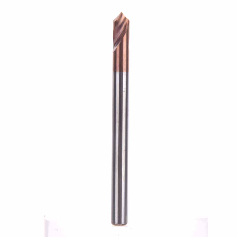 Zentrierbohrer Aus Titanbeschichtetem Wolframstahl, 55 Hrc, Für Fräs- Und Drehmaschinen, D2 X 50 X 2t X 90°