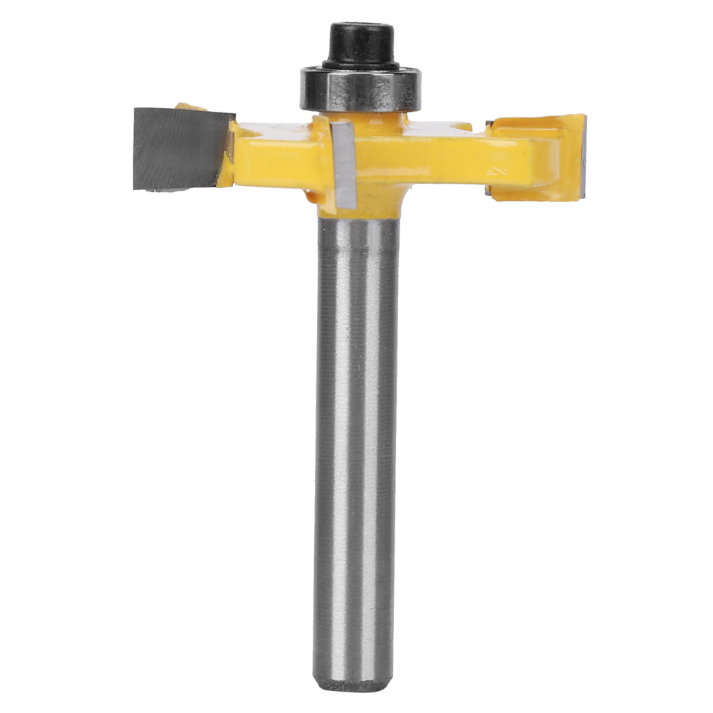 4-schneidiger Hartmetall-nutfräser, 6 X 1/4" Für Holz - Professionelles Fräswerkzeug
