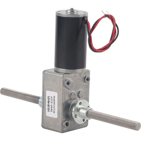 Stirnradgetriebemotor Mit Rechter Und Linker Welle, M8-gewinde, 1280 U/min, Untersetzungsgetriebe Mit Flansch, Untersetzungsverhältnis 50:1