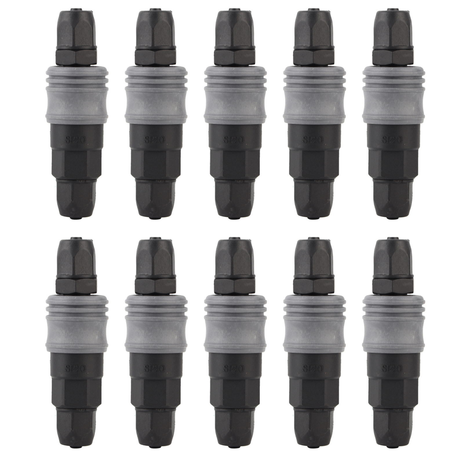 10 Stück Schnellkupplungen Aus Kunststoff Und Stahl Typ C (sppp), Selbstsichernd, Für 8/10/12-mm-pu-schläuche – Mechanisches Zubehör