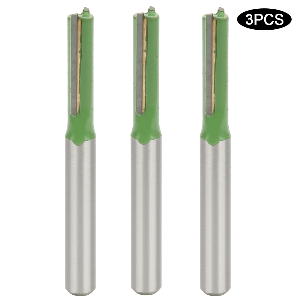 3-teiliges Set Doppelseitiger Holzfräser, 6x6x20mm - Professionelles Fräswerkzeug