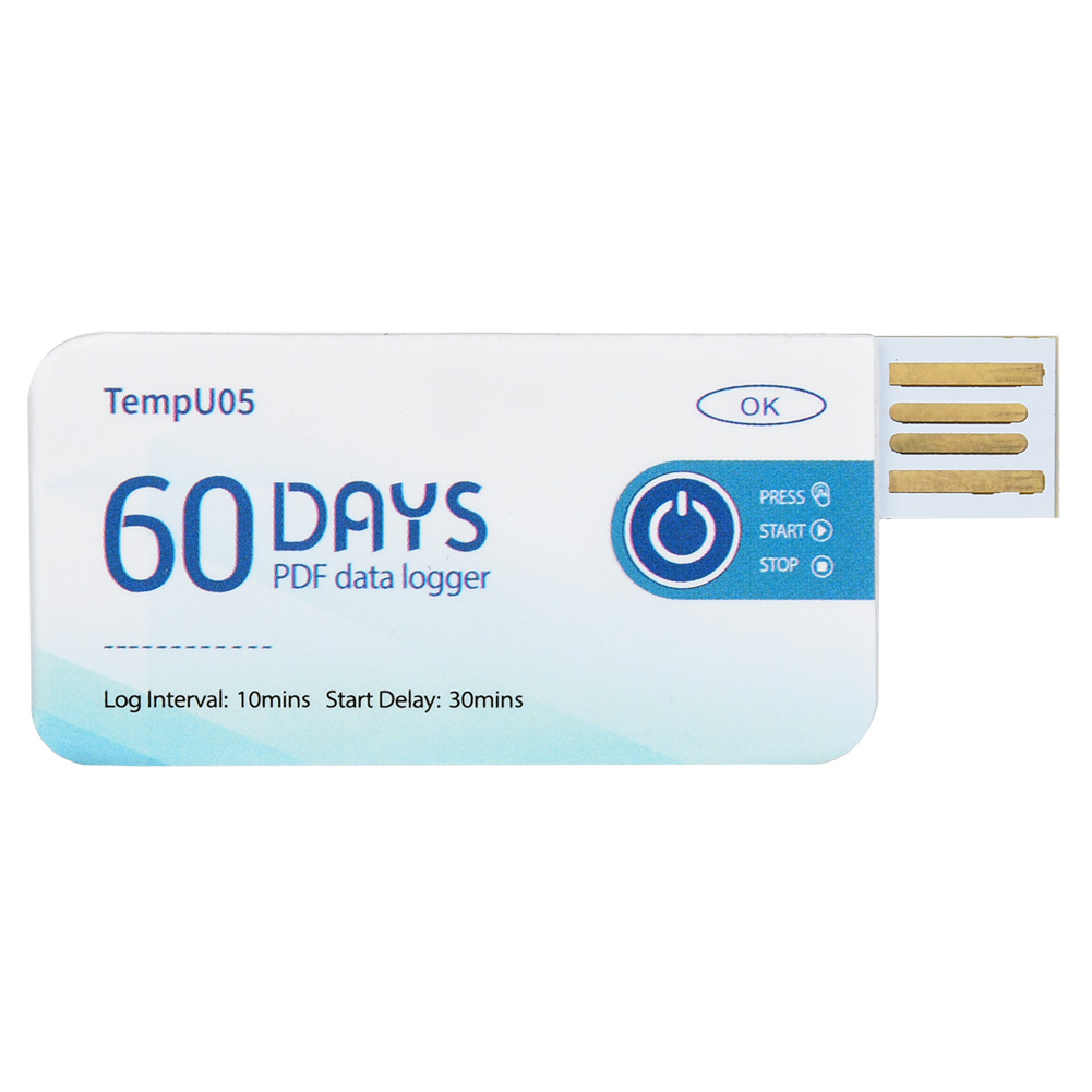 Tempu05 Usb-einweg-temperaturrekorder Mit Pdf-bericht – Datenlogger Für Den Einmalgebrauch
