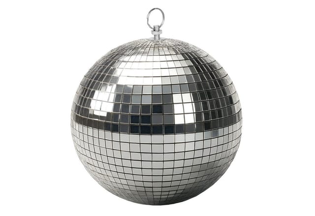 Spetebo Dekokugel Discokugel zum Aufhängen (Artikel, 1 St., 1-tlg), Spiegelkugel mit Echtglas Facetten in Silber