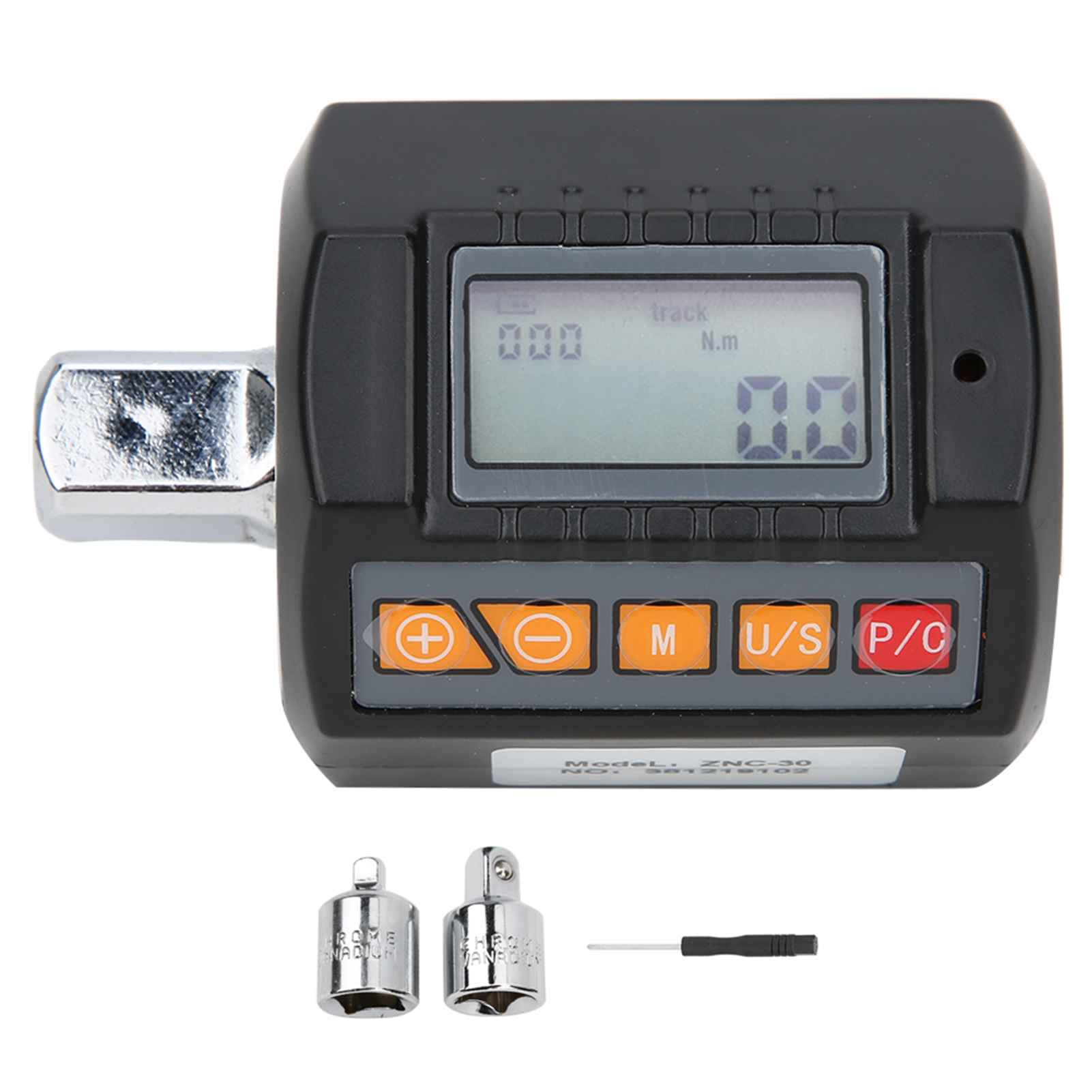 Znc-30 Tragbarer Digitaler Drehmomentschlüssel, Hochpräzisionsadapter, Digitalanzeige, Drehmoment -30 Nm