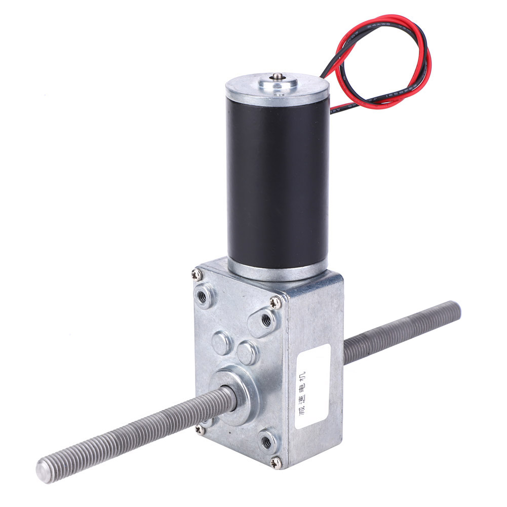 Hochdrehmoment-schneckengetriebemotor, M8-gewinde, Doppelte Rechts-/linkswelle, Flanschlos