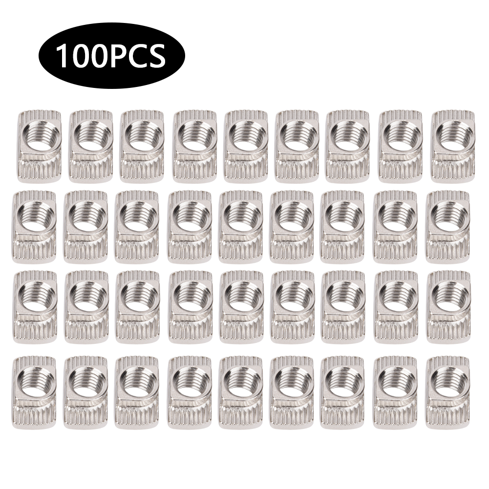 100 Stück Europäische Standard-45t-m8-t-muttern, Gleitmuttern Für Aluminiumprofile