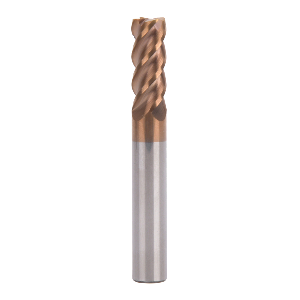Vierschneidige, Beschichtete Hartmetall-schaftfräser Für Hartmetalle Hrc60, 8 Mm Durchmesser, 60 Mm Länge, 4 Schneiden