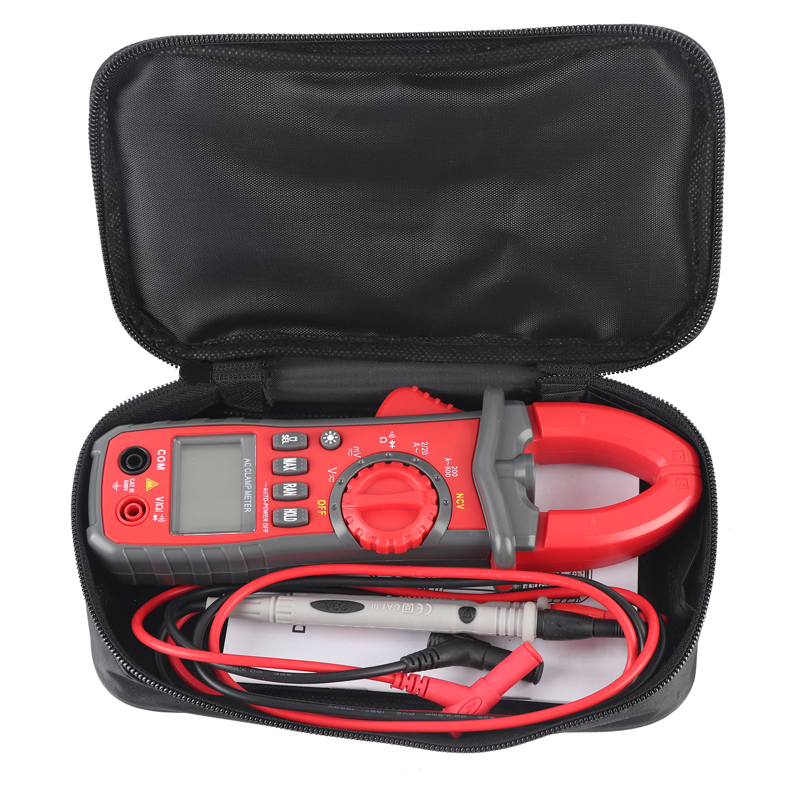 Uyigao Ua2008a Digitales Multimeter Mit Stromzange, Automatischer Ac/dc-widerstandsmessung (rms), Tragbar