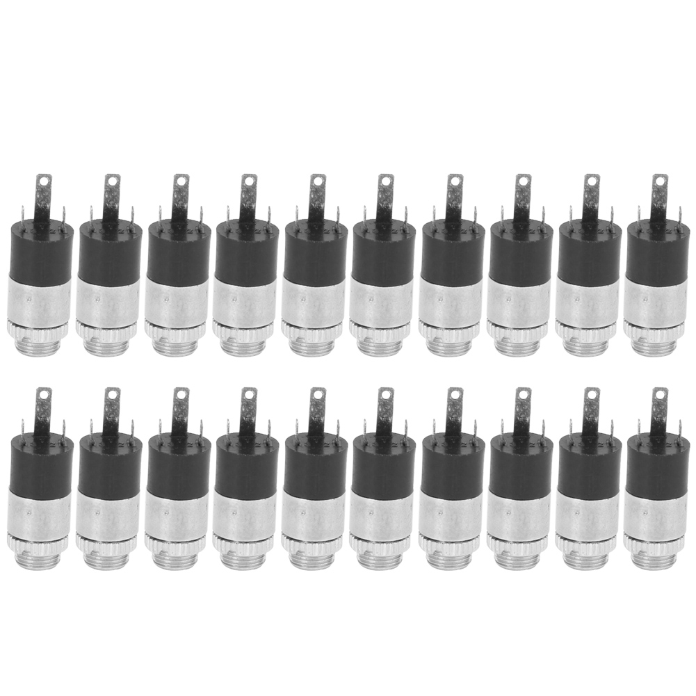 20 Stück 3,5-mm-stereo-audio-/video-klinkenbuchse Mit Schraubmuttern Pj-392