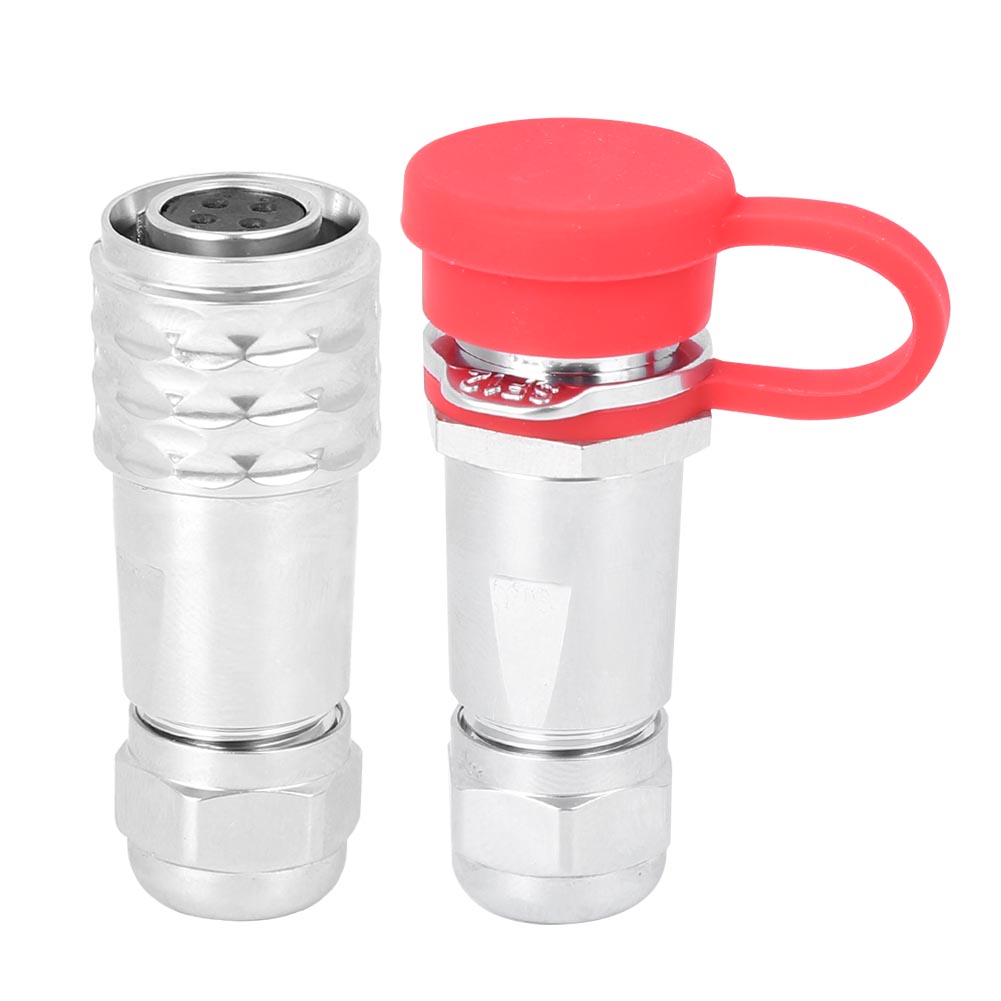 Sf12 4-poliger Wasserdichter Luftfahrtstecker, Stecker/buchse Mit Schnellverschluss, Schraubenlos