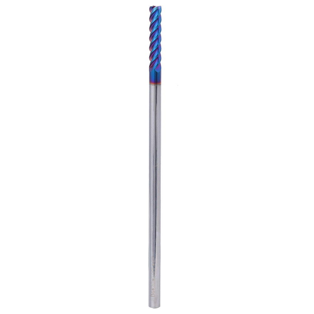 4-schneidige Flachkopf-schaftfräser Mit Hrc65° Nano-wolfram-beschichtung (4x20x4dx100l)