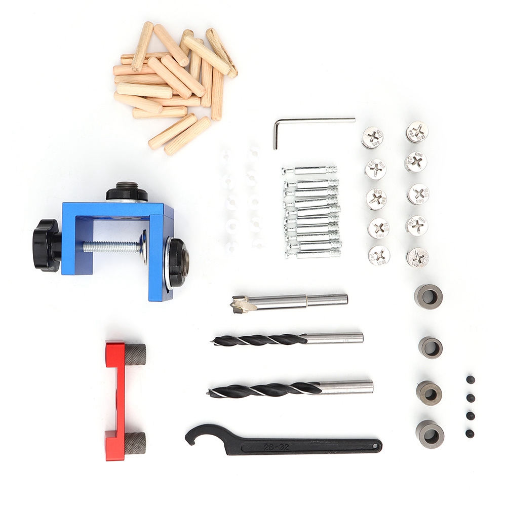 3-in-1 Bohrschablone Aus Aluminiumlegierung Für Holz, Präzises Heimwerkerwerkzeug Für Perfekte Löcher.
