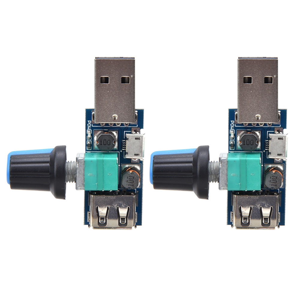 2-teiliger Usb-dc-lüfterdrehzahlregler (4–12 V, 5 W) Für Das Homeoffice