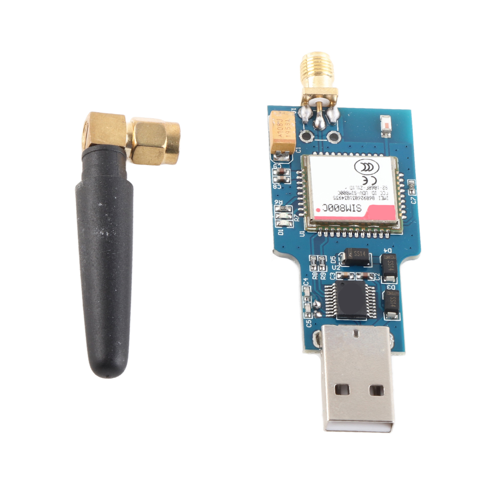Sim800c Usb Gsm/gprs-modul Mit Bluetooth – 4-frequenz-serielle Kommunikation