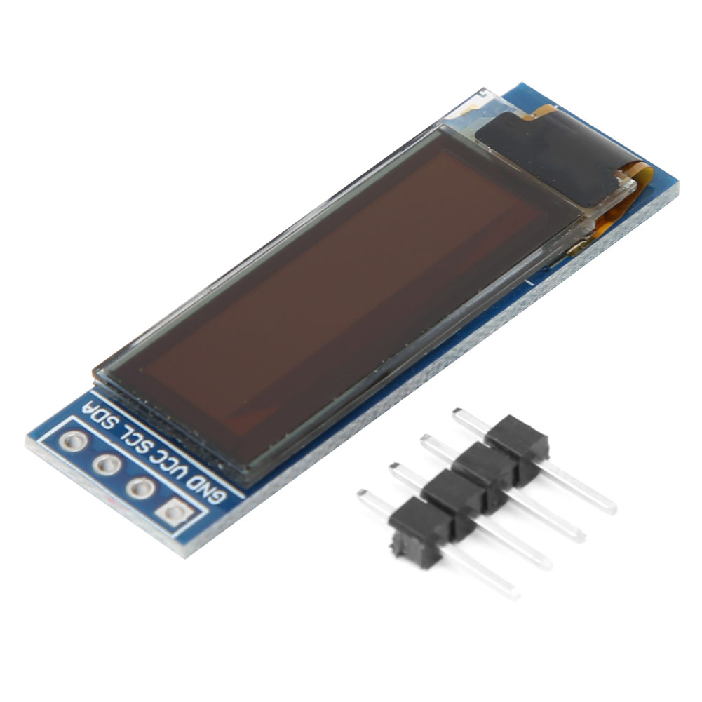 0,91-zoll-oled-displaymodul, I2c, 128 X 32 Pixel, Blau/weiß, I2c-schnittstelle, 3,3 V–5 V Kompatibel