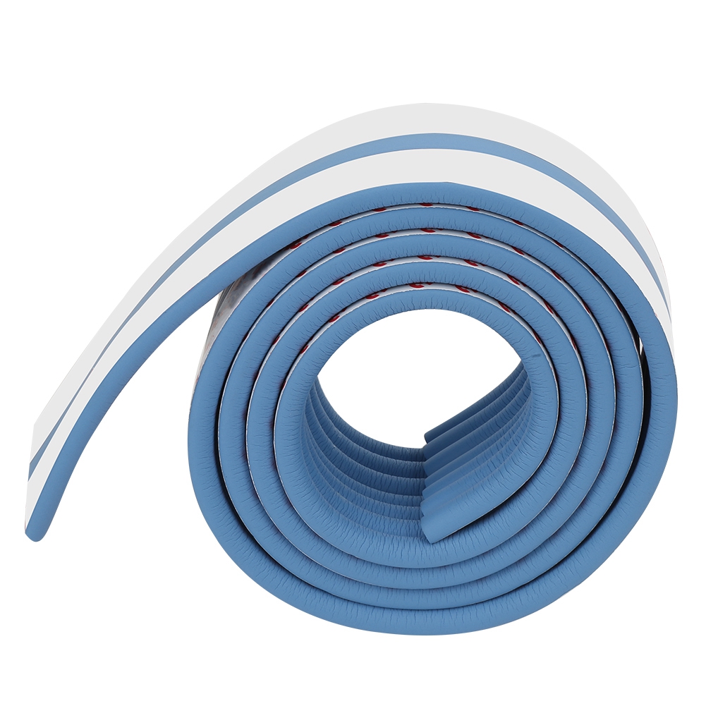 Baby Eckenschutz 2 Meter - Multifunktionaler Kindersicherheitsstoßfänger (blau)
