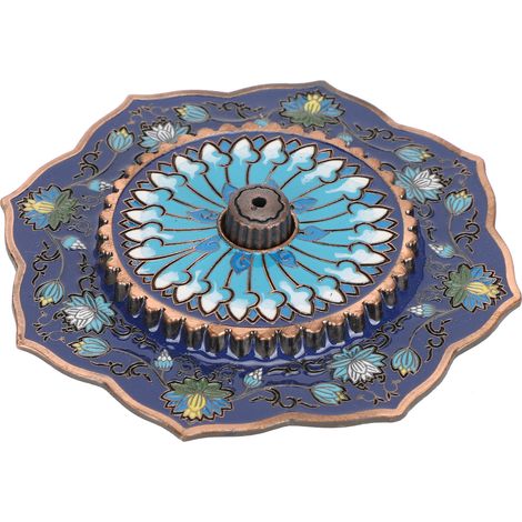 Räucherstäbchenhalter Aus Einer Legierung Mit Ascheauffangschale Für Wohndekoration, Yoga Und Meditation