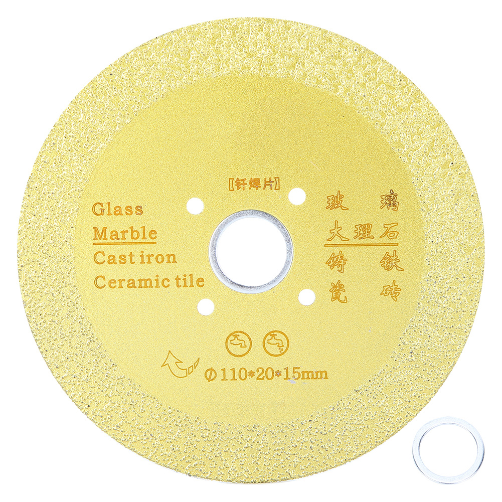 Diamanttrennscheibe Und Schleifscheibe Für Marmor, Gusseisen, Fiberglas – 110 X 20 X 15 Mm