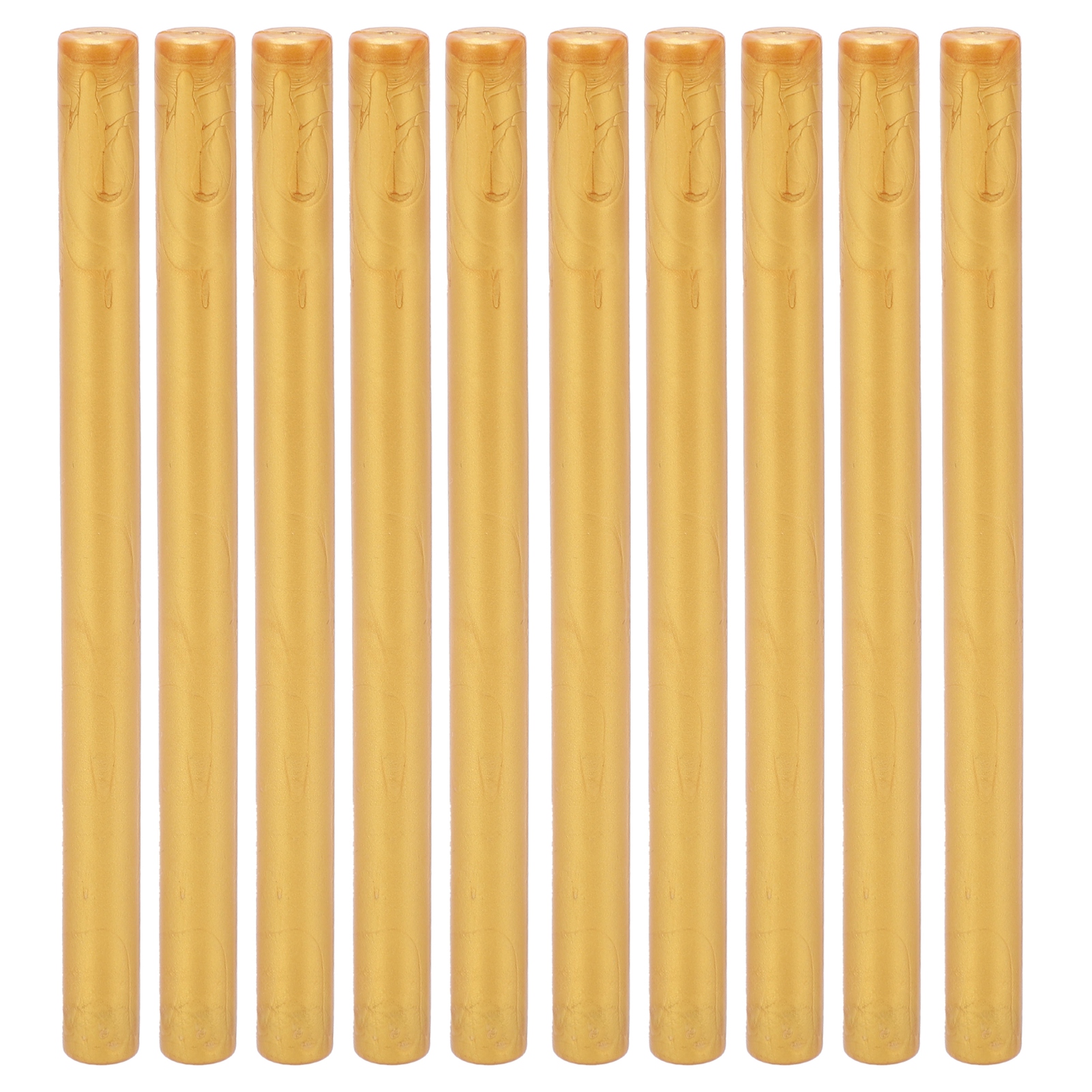 10 Rauchfreie, Flexible Siegelwachsstifte Für Briefumschläge, Karten Und Dokumente, Gold – 10er-packung