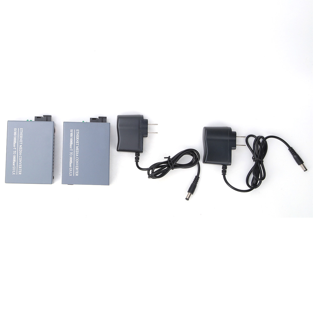 Htb-gs-03ab Singlemode-single-core-lichtwellenleiter-konverter Mit Gigabit-glasfaser-transceiver Und 110–240-v-us-stecker