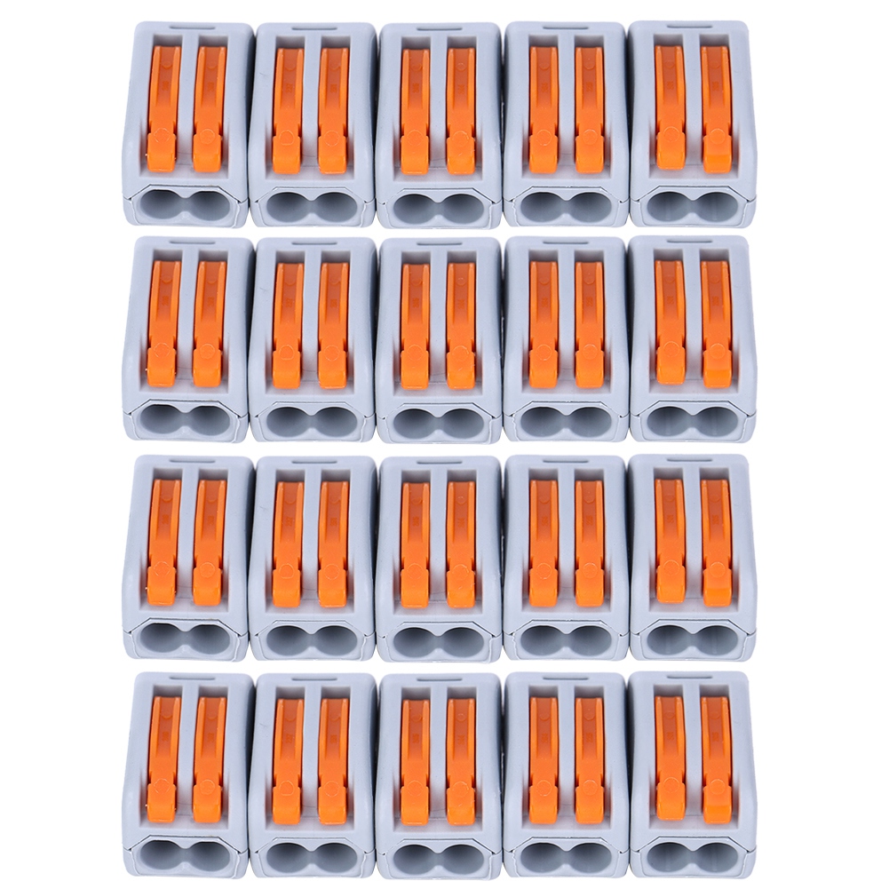 20-teiliger Pct-212 Kompakt-kabelverbinder, 2 Push-in-anschlüsse, Schnellanschluss Für Beleuchtungs- Und Elektroinstallationen