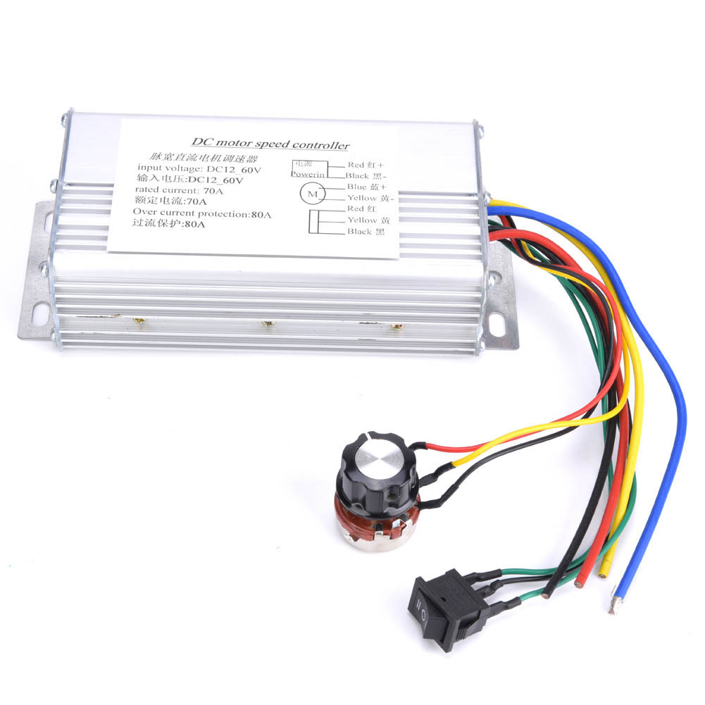 70a Pwm-drehzahlregler Für 12v-60v Gleichstrommotoren, Reversibel (vorwärts/rückwärts)