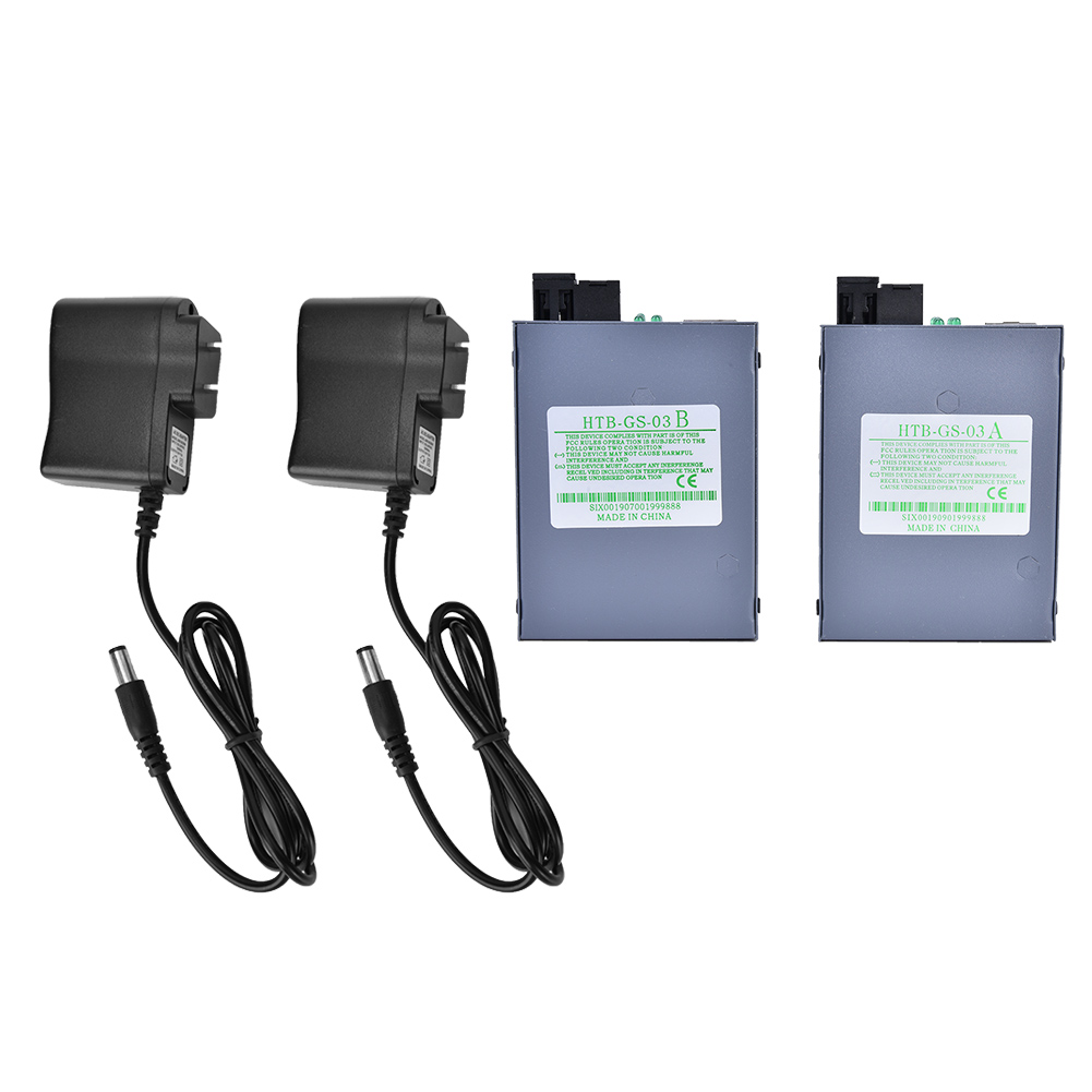 Stück Single-mode Single-core Ethernet-konverter Rj45 Gigabit Us-stecker 110240v