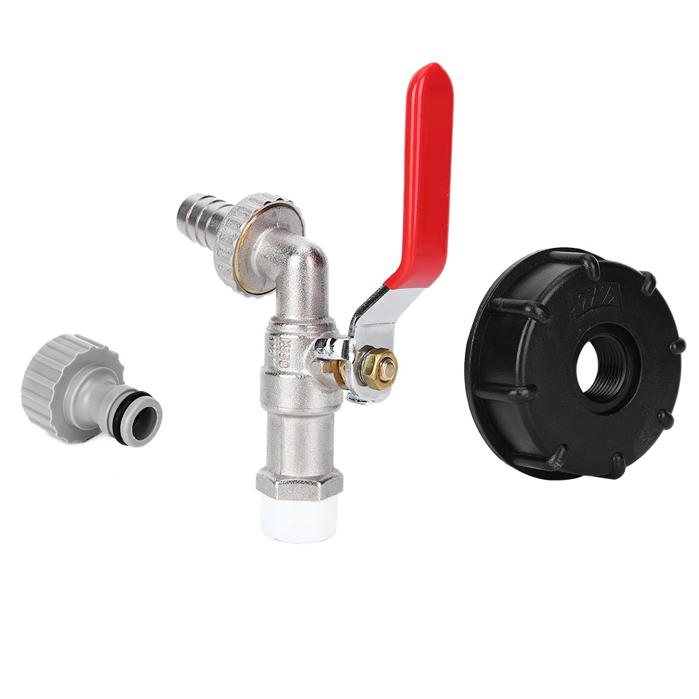 Gartenhahn-anschlussadapter Für Ibc-tanks, Messing-g1/2"-anschlüsse Für Wasserschläuche