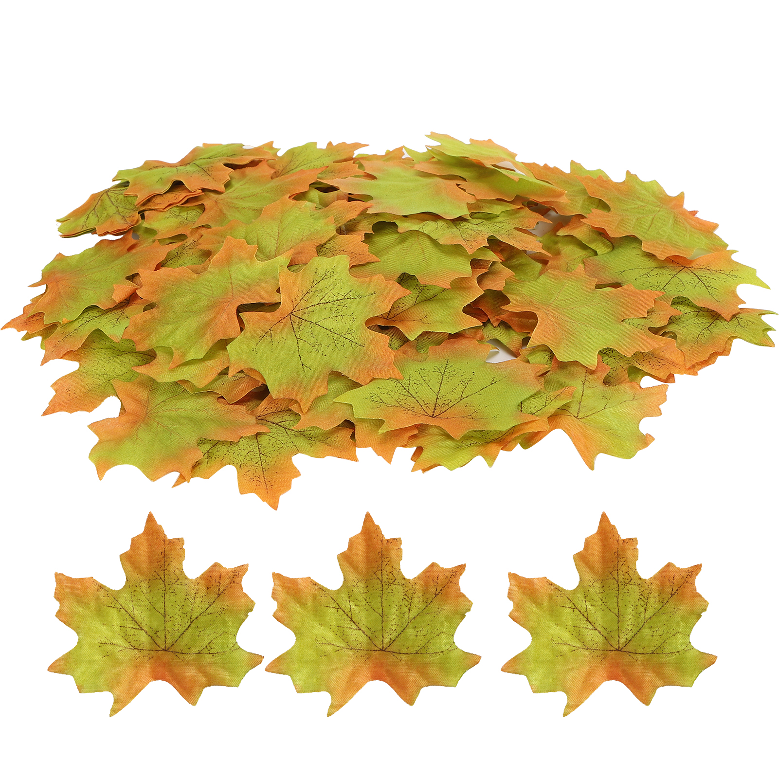 100 Künstliche Ahornblätter Für Herbstliche Tischdekoration, Hochzeiten Und Thanksgiving-feiern